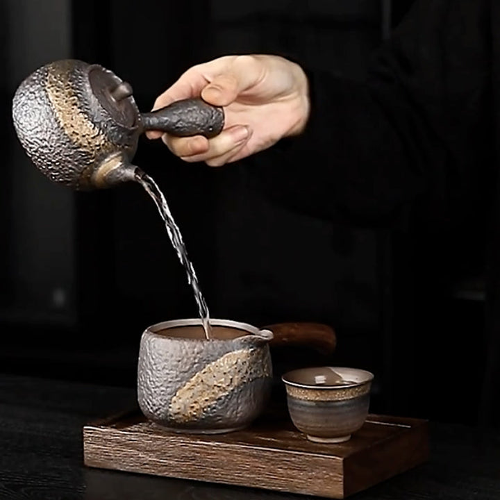 Théière Japonaise en Céramique Tokoname-Yaki 220 ml – Artisanat Unique avec Filtre en Céramique pour Dégustation de Thé 6