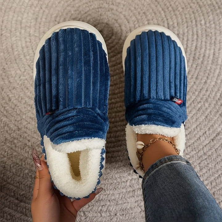 Hausschuhe Damen Plüsch Warm Rutschfest Pantoffeln