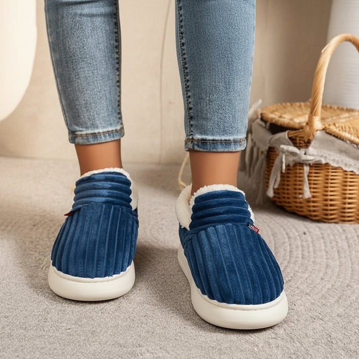 Hausschuhe Damen Plüsch Warm Rutschfest Pantoffeln