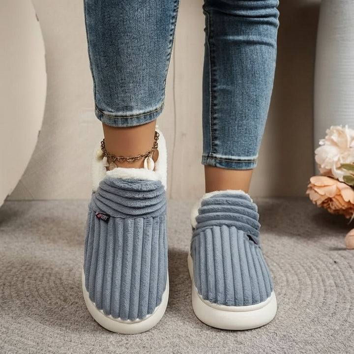 Hausschuhe Damen Plüsch Warm Rutschfest Pantoffeln