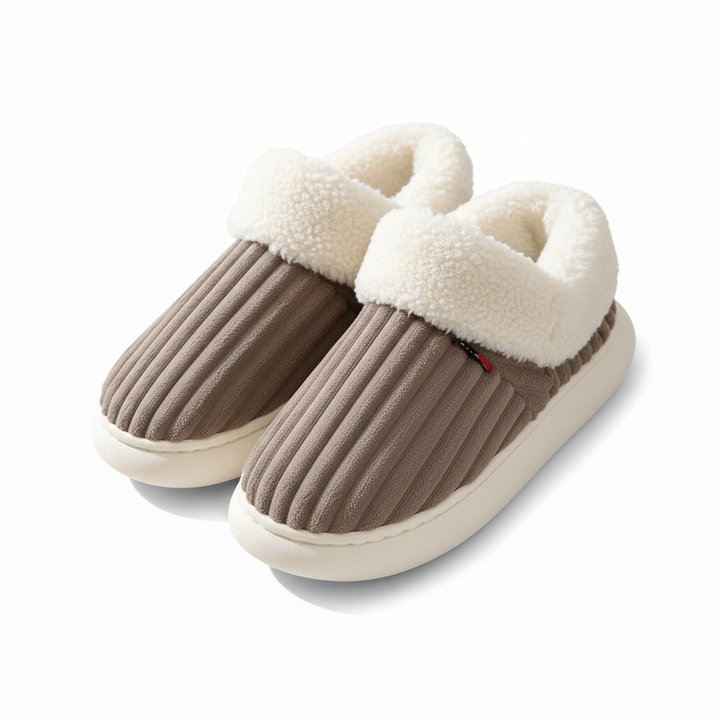 Hausschuhe Damen Plüsch Warm Rutschfest Pantoffeln