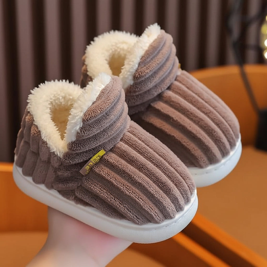 Hausschuhe Damen Plüsch Warm Rutschfest Pantoffeln