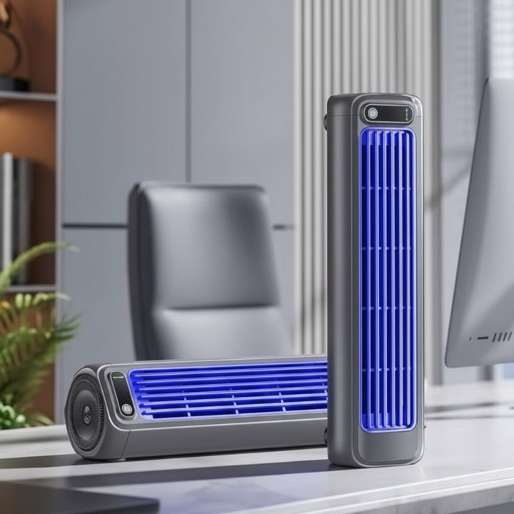 Portable Tower Fan Rechargeable Battery Quiet Operation