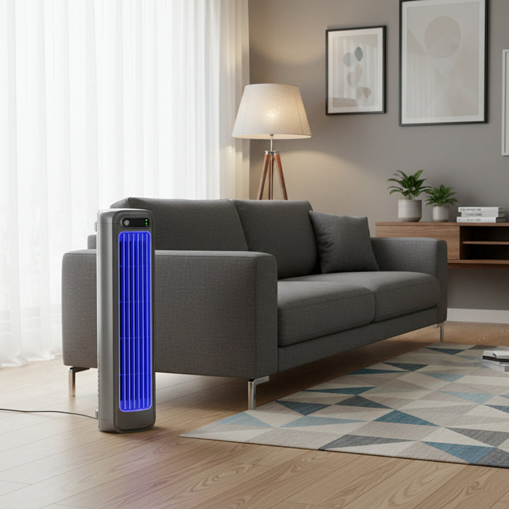 Portable Tower Fan Rechargeable Battery Quiet Operation