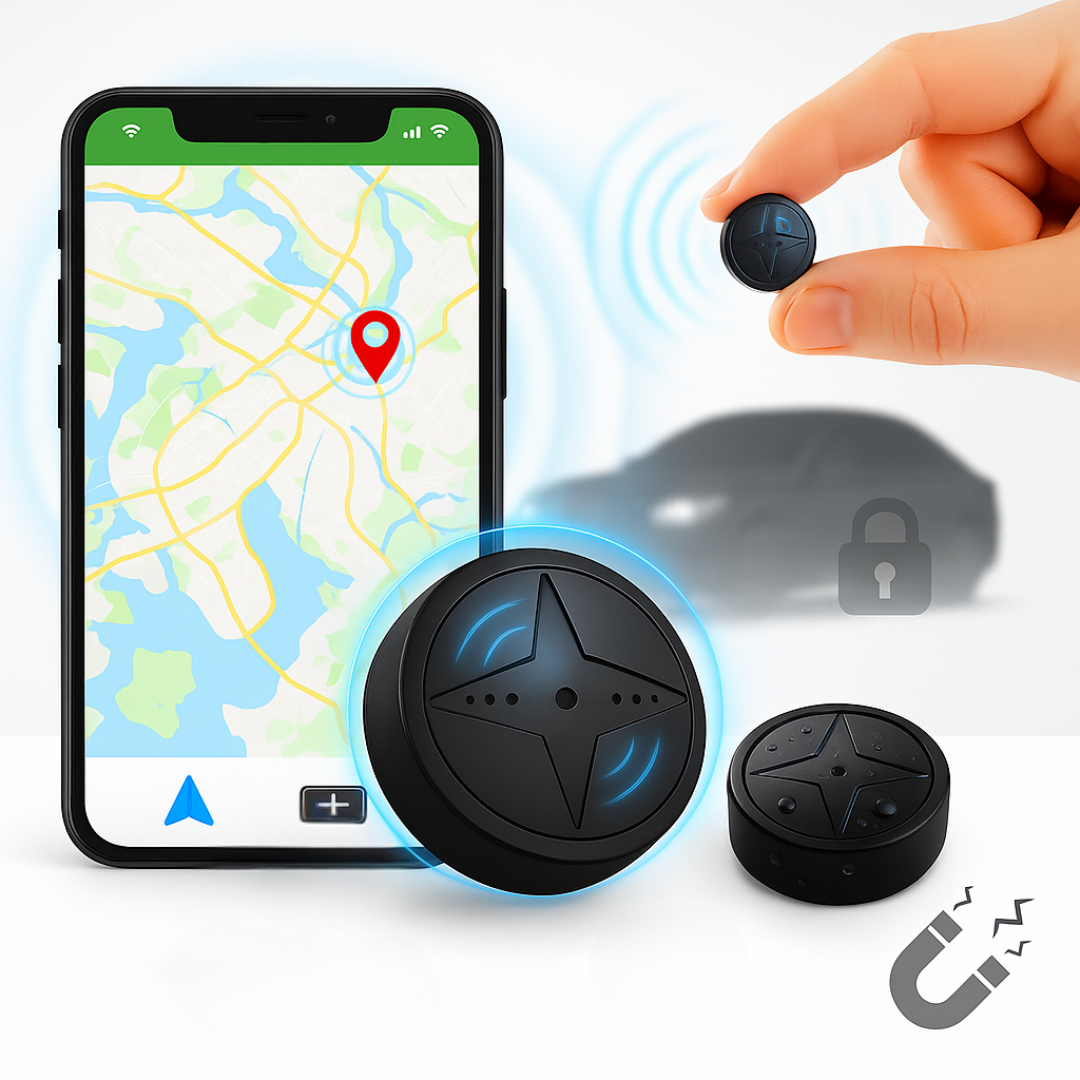 Traceur GPS Voiture Compact Étanche avec Support Magnétique – Suivi en Temps Réel et Alertes de Géolocalisation 0