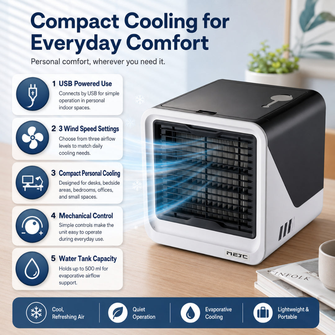 Travel Portable Air Conditioner Cooling Fan Compact