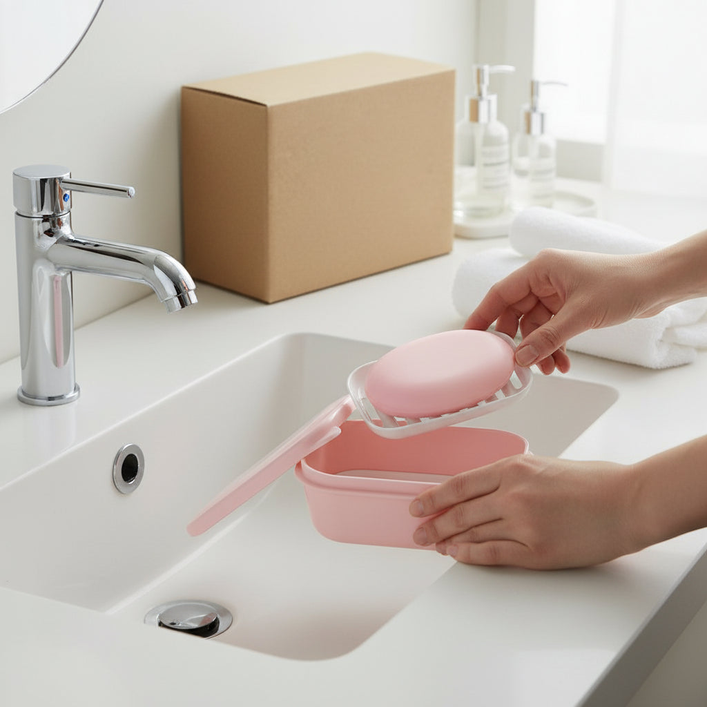 Travel Soap Case Leakproof Design Drainage Tray Soap Bars