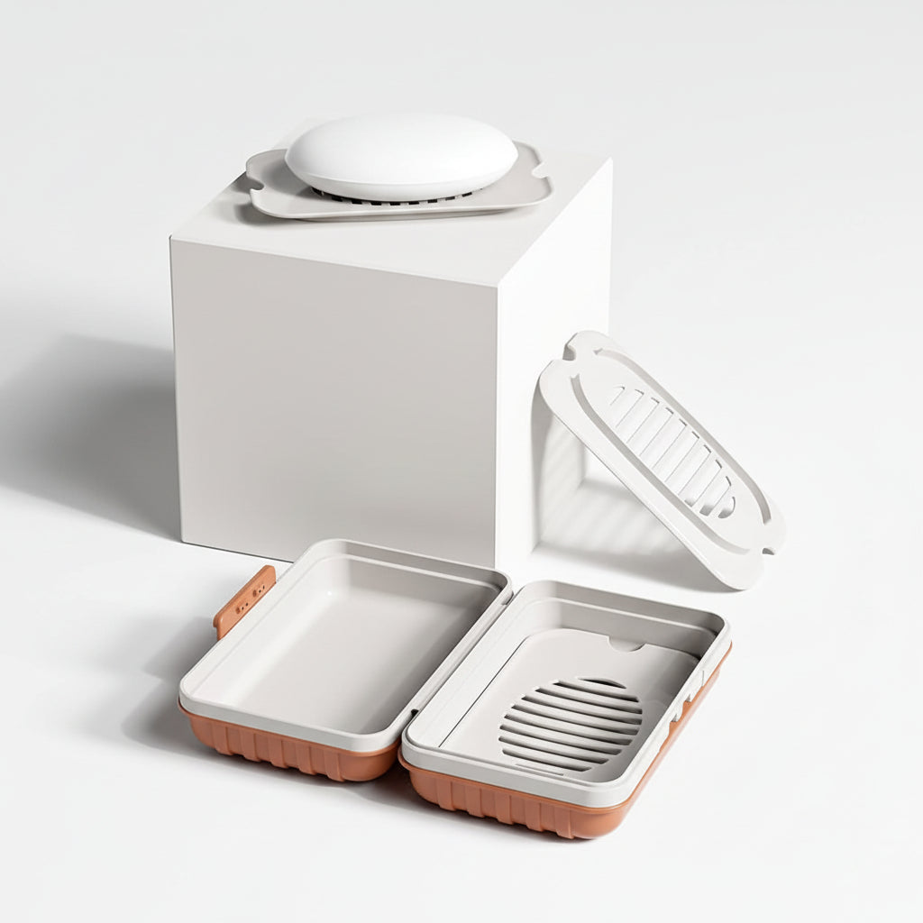 Travel Soap Case Leakproof Design Drainage Tray Soap Bars