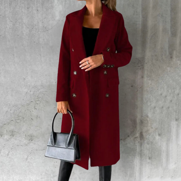 Trench Coat Femme Long Élégant à Double Boutonnage – Confort et Style Raffiné avec Poches Fonctionnelles 5