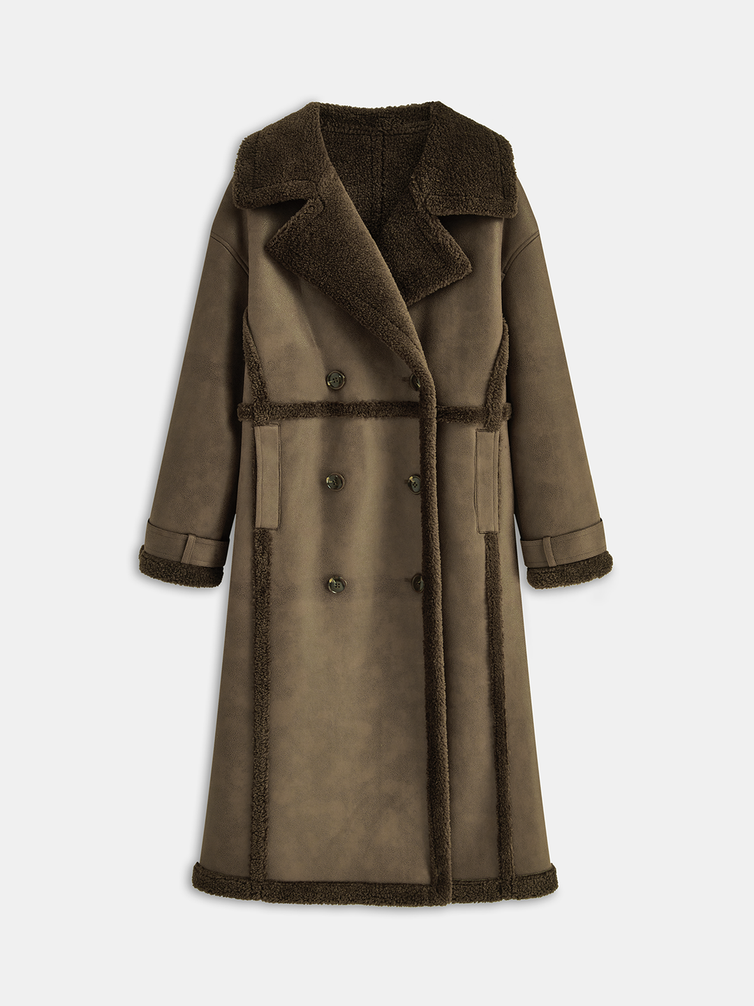 Trench Long Femme en Simili Cuir Doublé Polaire Ultra Chaud – Manteau Hiver Confortable et Élégant 7