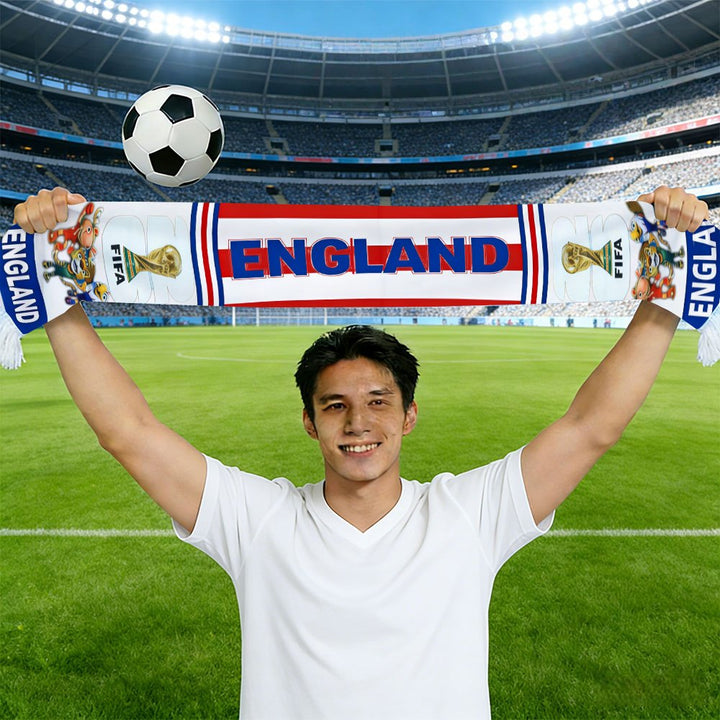 UK Flag World Cup Football Scarf England Fan Support Banner