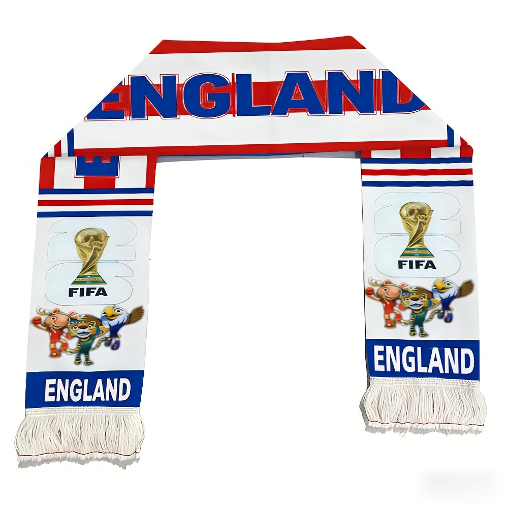 UK Flag World Cup Football Scarf England Fan Support Banner