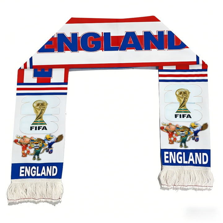 UK Flag World Cup Football Scarf England Fan Support Banner