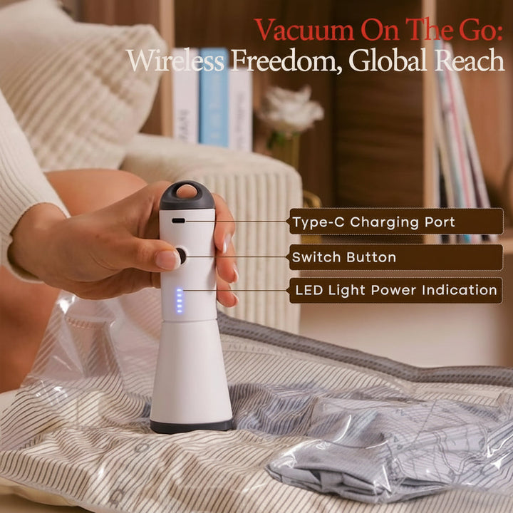 Vacuum Storage Bags Cordless Pump Travel Packing