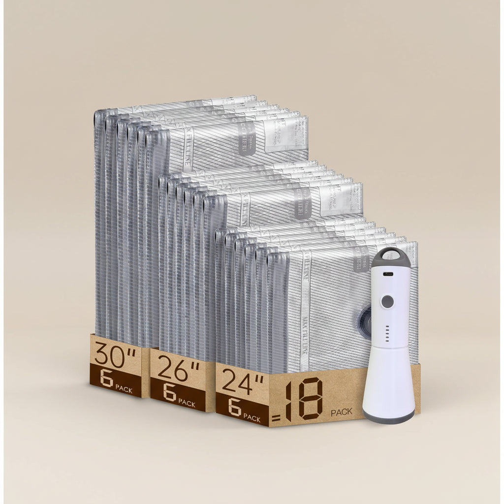 Vacuum Storage Bags Cordless Pump Travel Packing