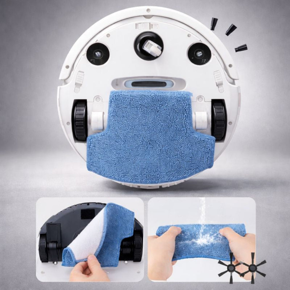 Roboterstaubsauger mit Wischfunktion und KI-Navigation Bodenreiniger