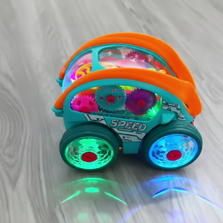 Kids Toy Car LED Light Music Stunt Car Spinning Action Toy