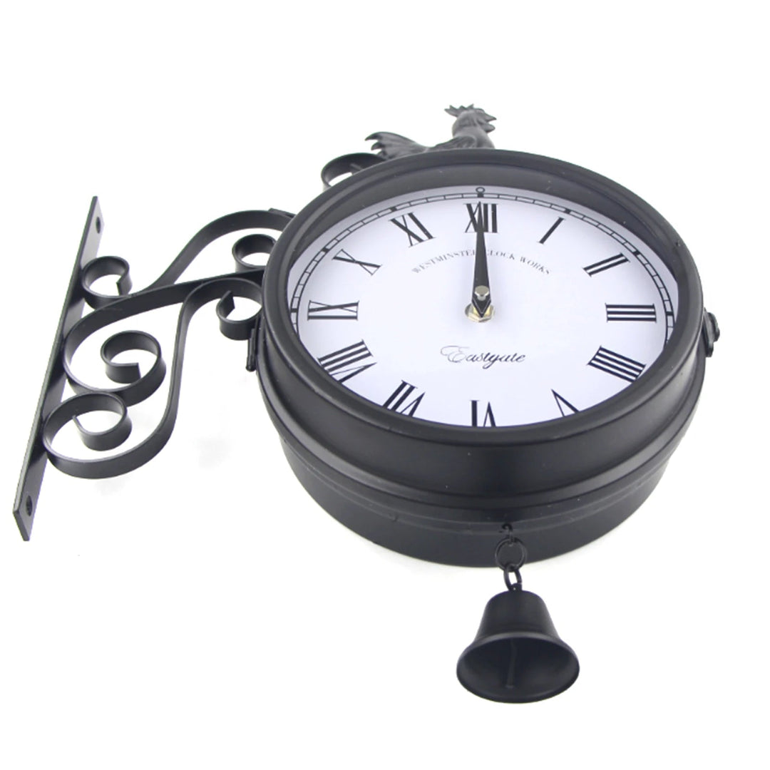 VintageStation | Horloge murale étanche double face 0