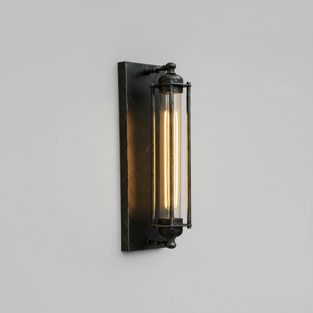 Applique Parete LED Metallo Stile Industriale Vintage