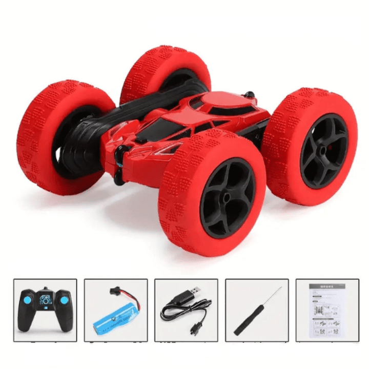 Voiture Télécommandée 360° avec Lumières LED – Voiture Radiocommandée Résistante et Compacte pour Acrobatie et Divertissement 5
