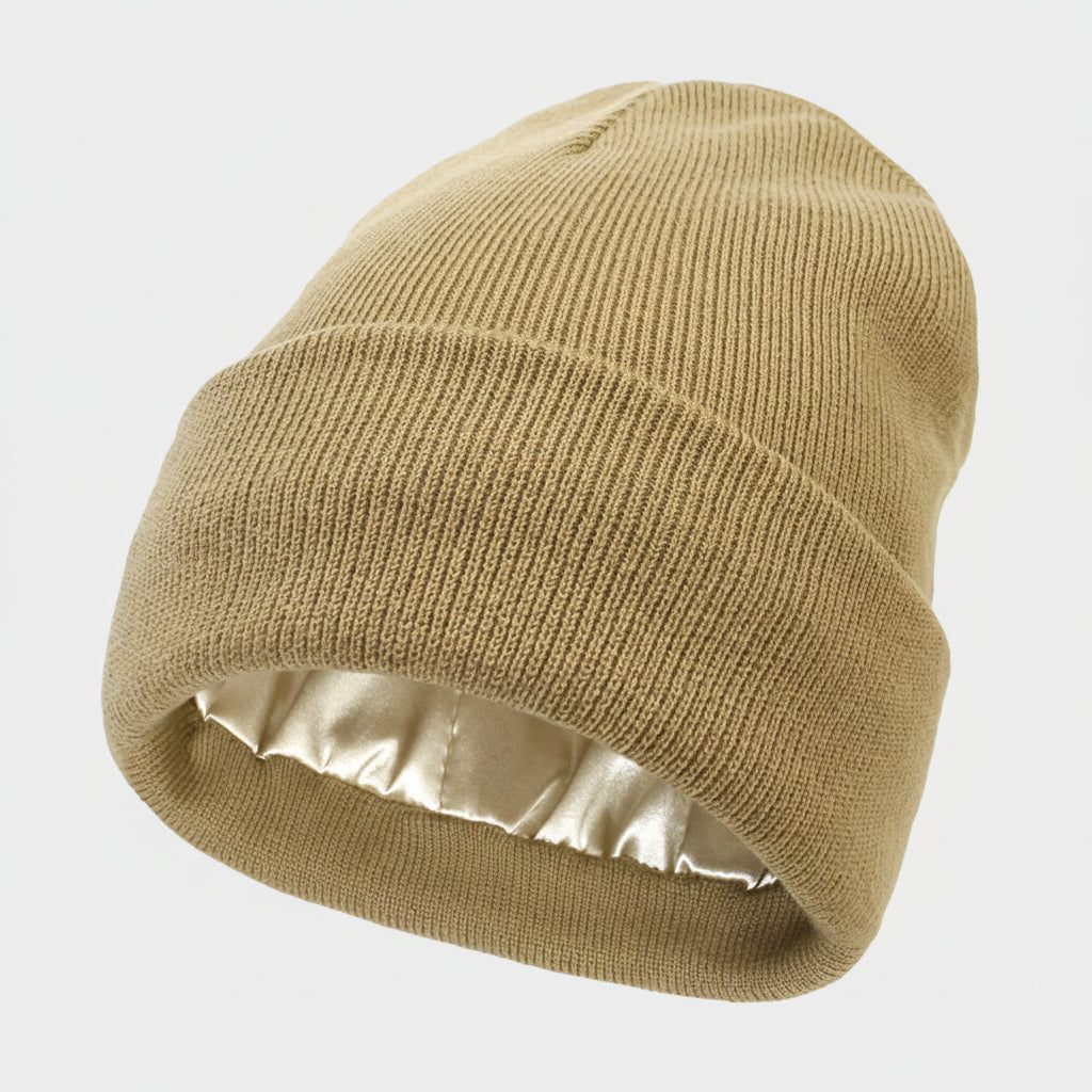 Hiking Beanie Hat Womens Warm Knit Soft Stretch Winter Cap