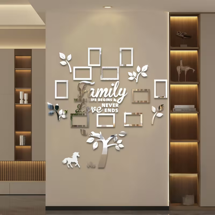 Wall Art Mother's Day Family Tree Photo Frame Acrylic Decoration