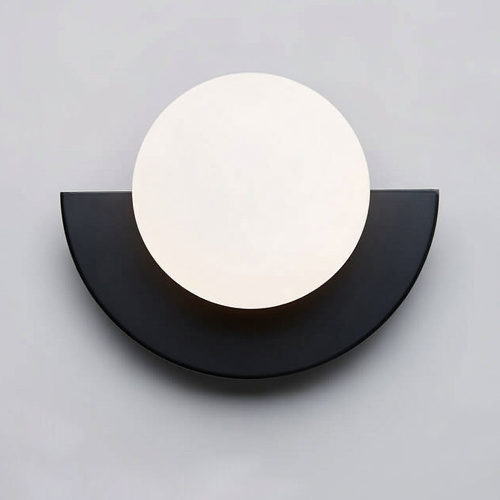 Applique da parete a globo di vetro luce moderna minimalista