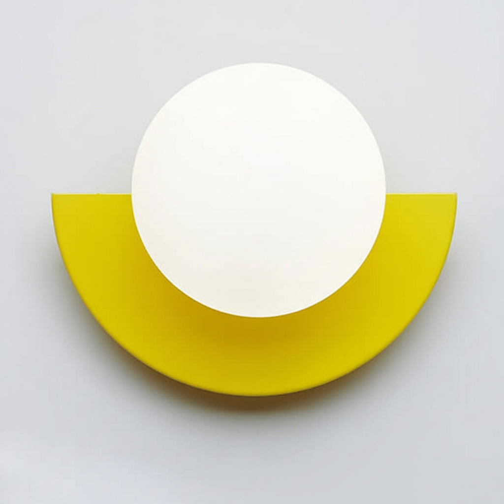 Applique da parete a globo di vetro luce moderna minimalista