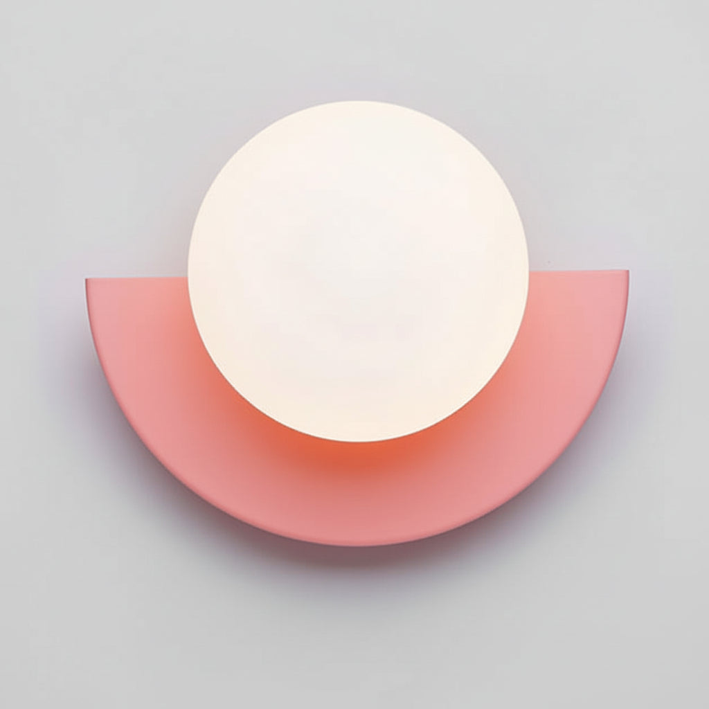Applique da parete a globo di vetro luce moderna minimalista