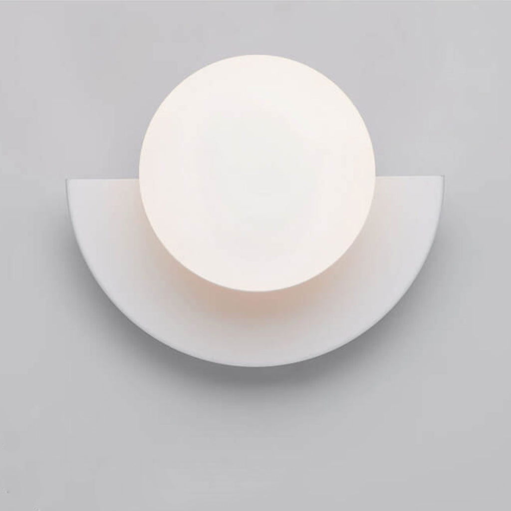 Applique da parete a globo di vetro luce moderna minimalista