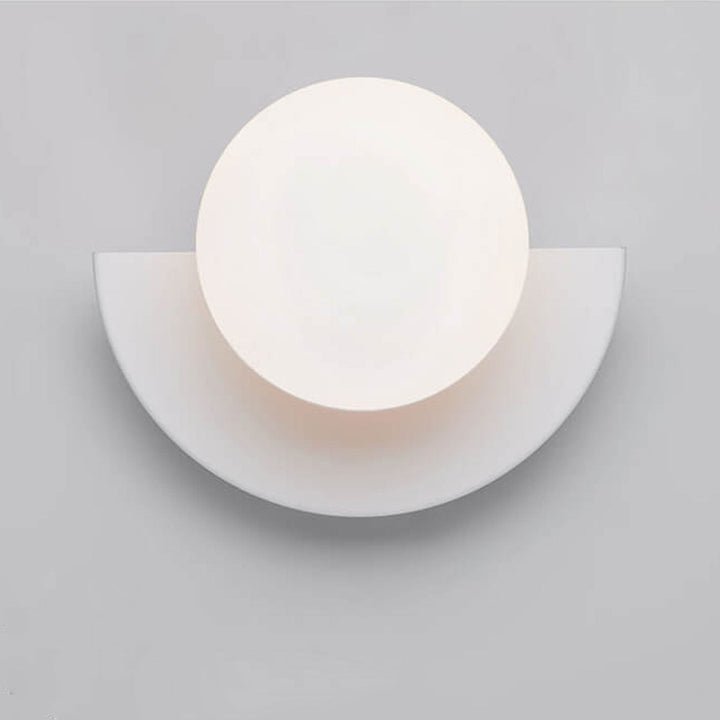 Applique da parete a globo di vetro luce moderna minimalista