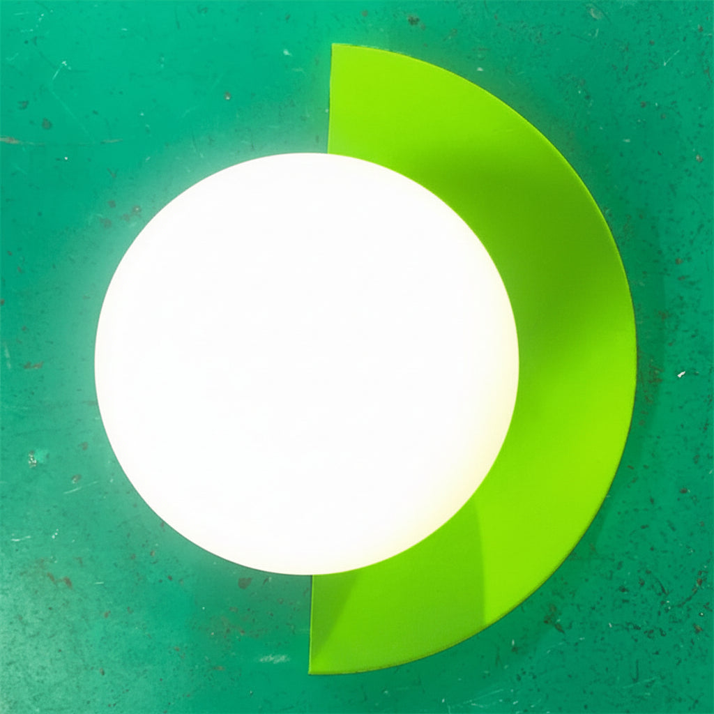 Applique da parete a globo di vetro luce moderna minimalista