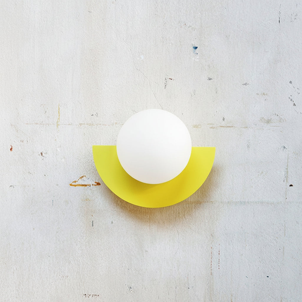 Applique da parete a globo di vetro luce moderna minimalista