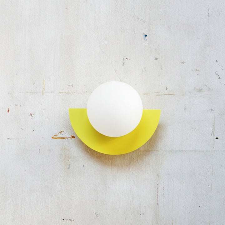 Applique da parete a globo di vetro luce moderna minimalista