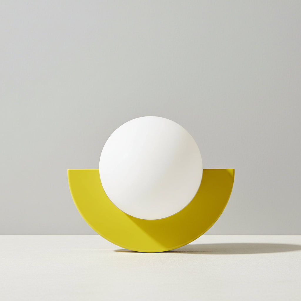 Applique da parete a globo di vetro luce moderna minimalista