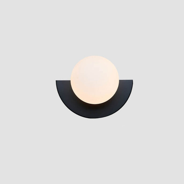 Applique da parete a globo di vetro luce moderna minimalista