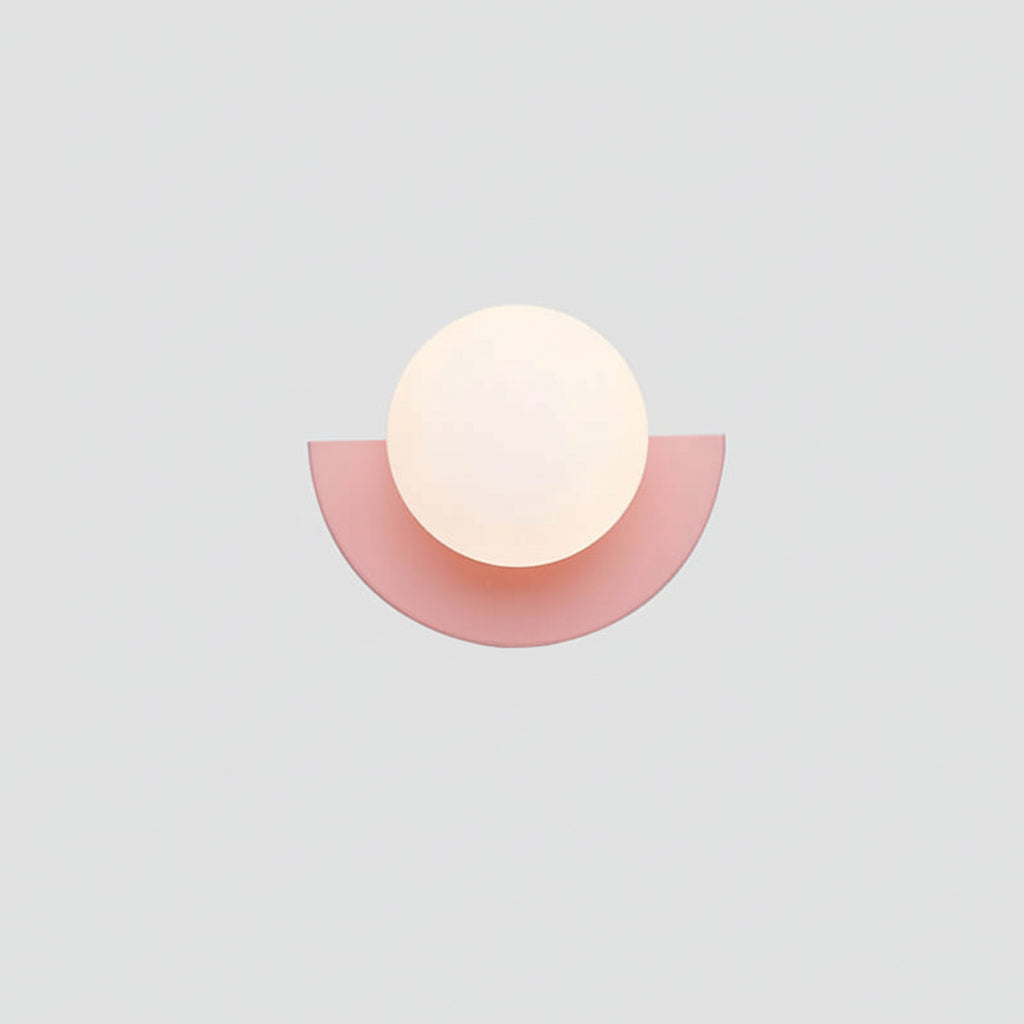 Applique da parete a globo di vetro luce moderna minimalista