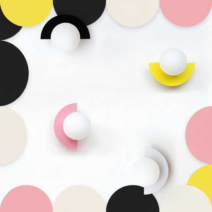 Applique da parete a globo di vetro luce moderna minimalista