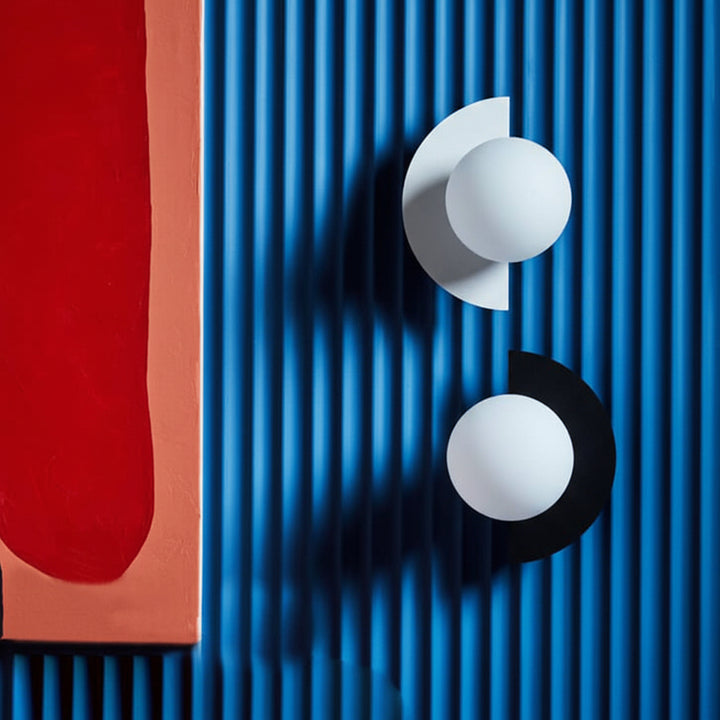 Applique da parete a globo di vetro luce moderna minimalista