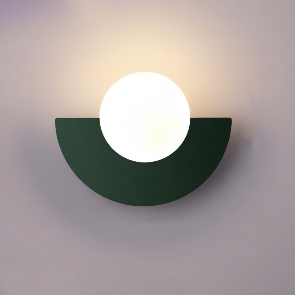 Applique da parete a globo di vetro luce moderna minimalista