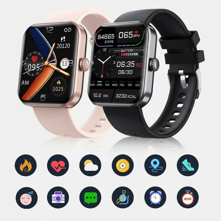 Smartwatch Blutzucker Blutdruckmessung Bluetooth Anrufe