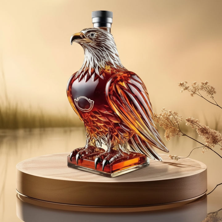 Decanter Whiskey Vetro Aquila Decorazione Bar
