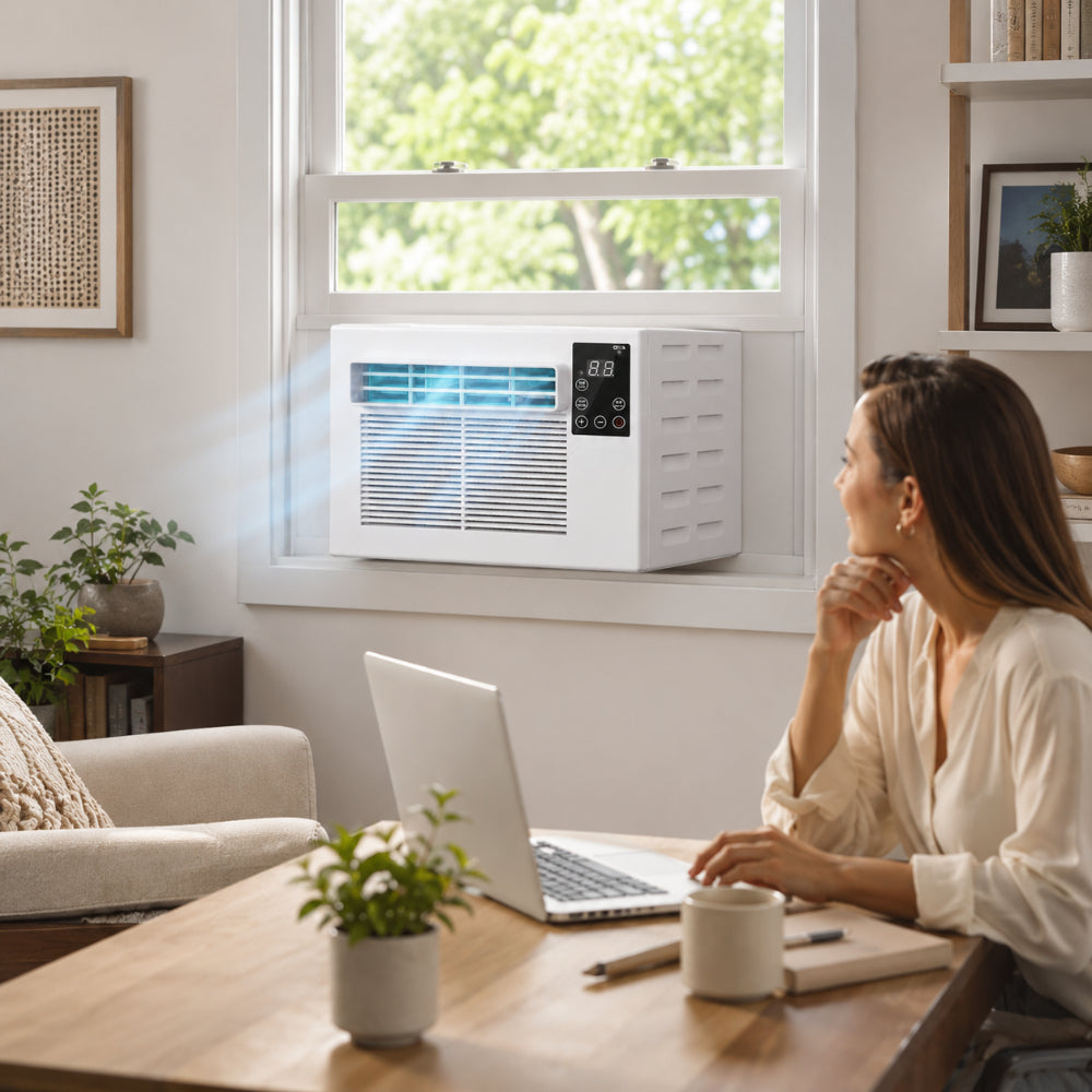 Window AC Unit Small Room Cooling Air Conditioner