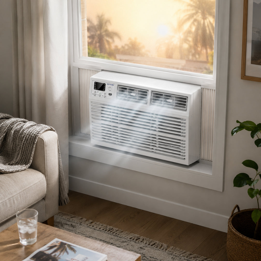 Window AC Unit Smart Cooling Quiet Room Air Conditioner