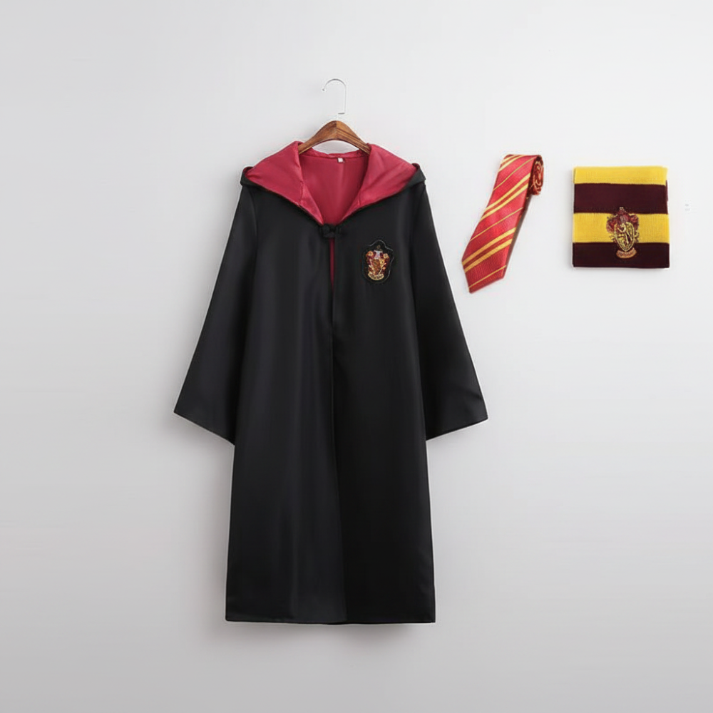 Wizard Costume Cloak Wand Glasses Accessories Kids Adults
