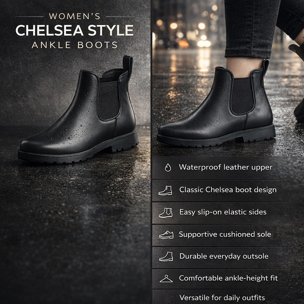 Women’s Boots Chelsea Style Classic Ankle Boot Footwear