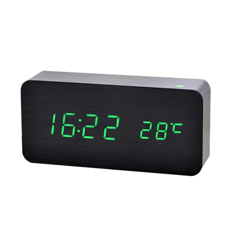 WoodLume | Réveil en bois avec affichage numérique à LED 4