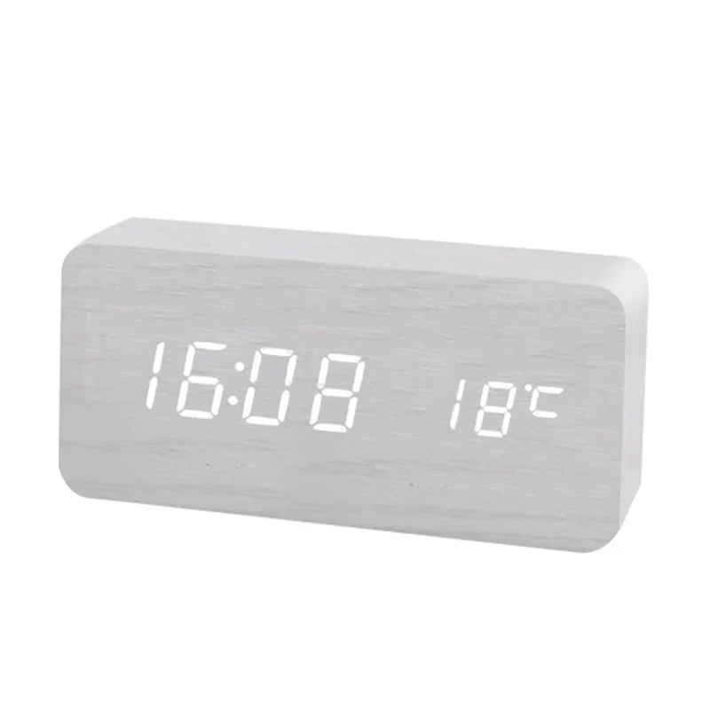 WoodLume | Réveil en bois avec affichage numérique à LED 6