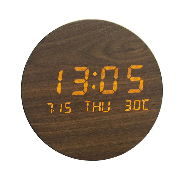 WoodenWake | Horloge de bureau LED écologique 0