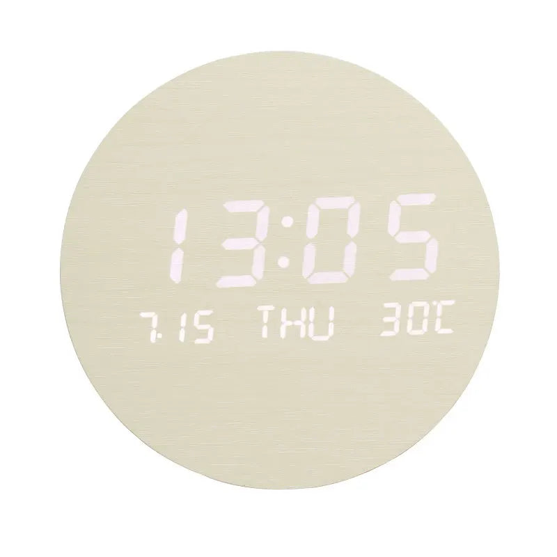 WoodenWake | Horloge de bureau LED écologique 3